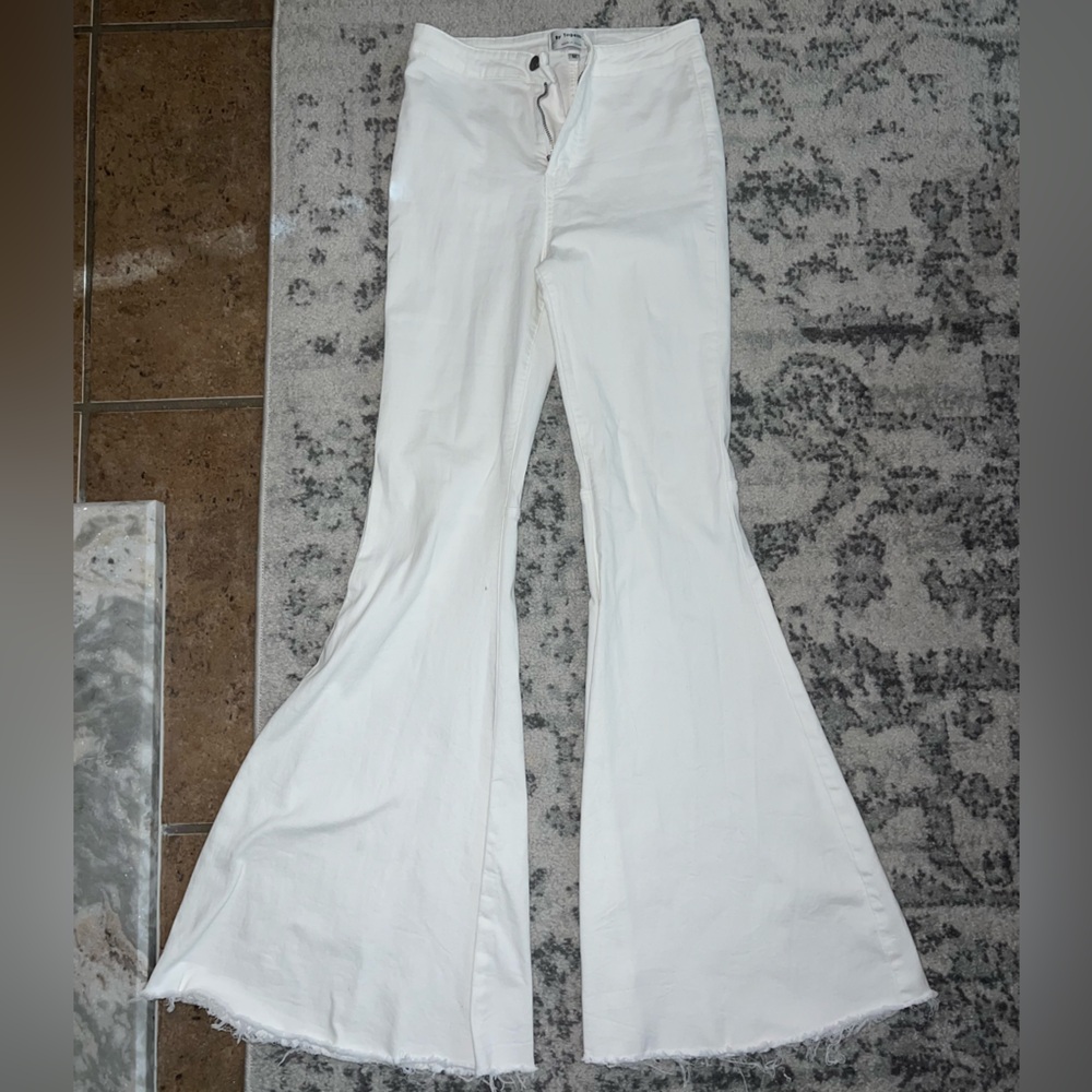 White Bell Bottom Boutique Jeans